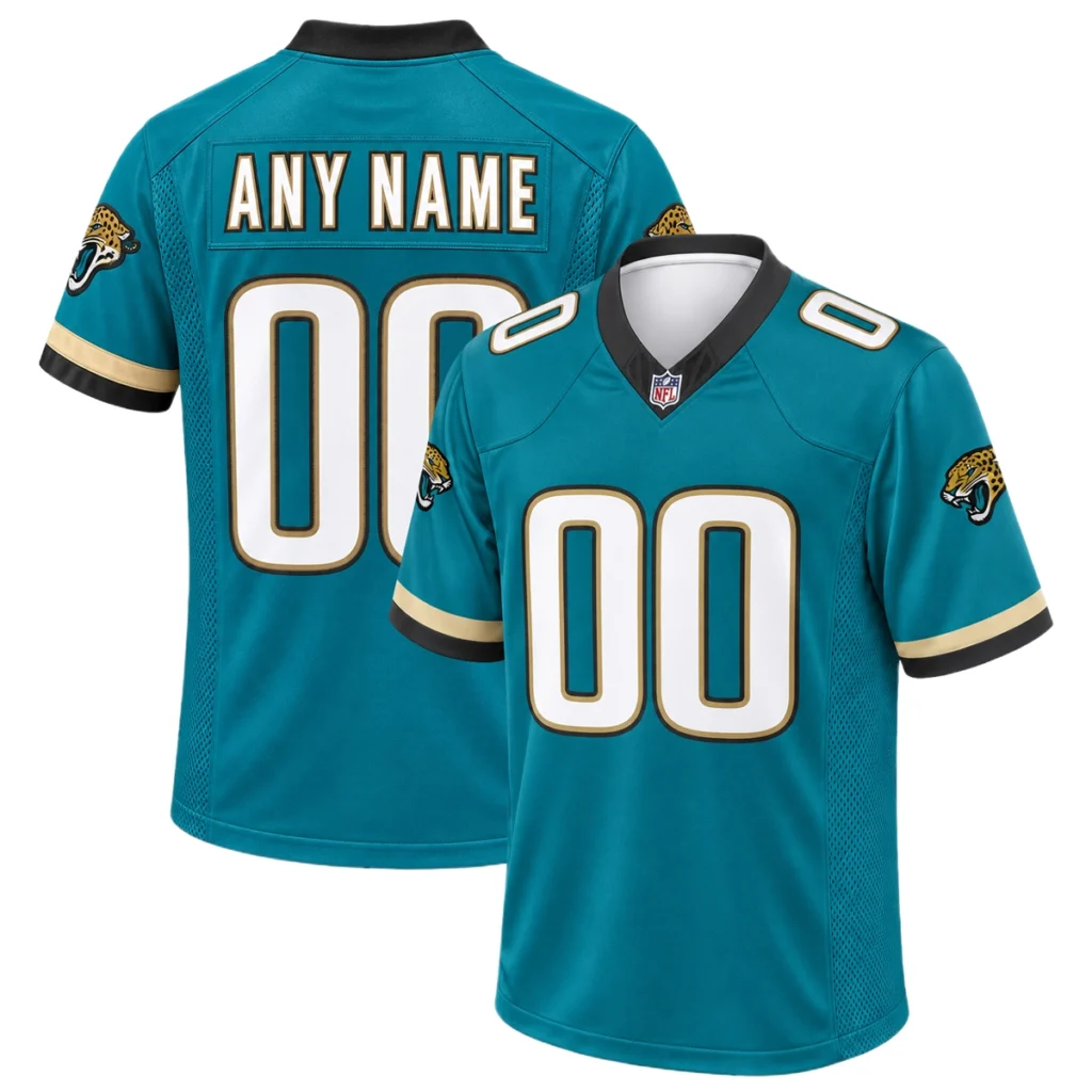 Jacksonville Jaguars Teal Alternate Jersey – Custom Elite Fan Look