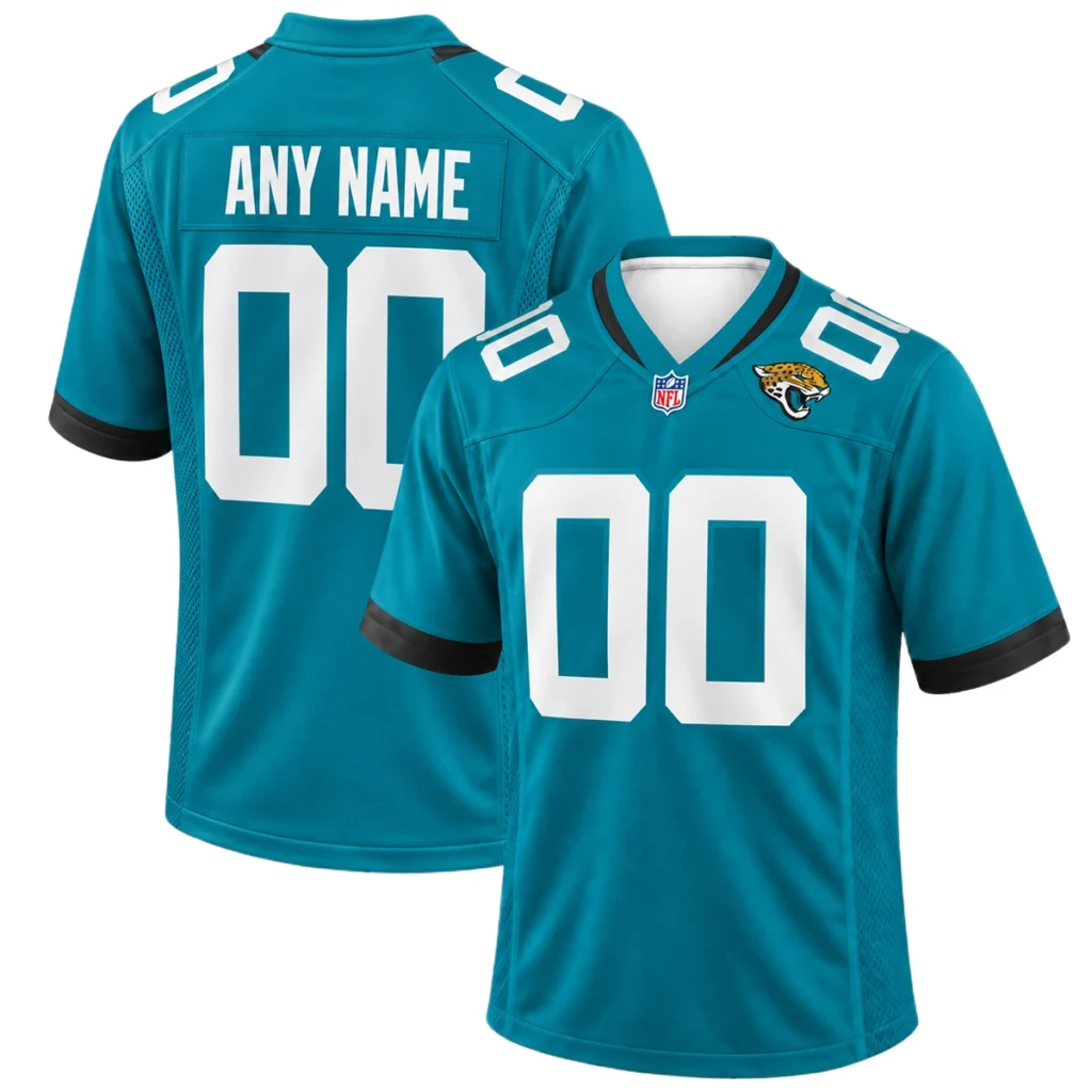 Jacksonville Jaguars Teal Home Jersey – Custom Football Fan Edition