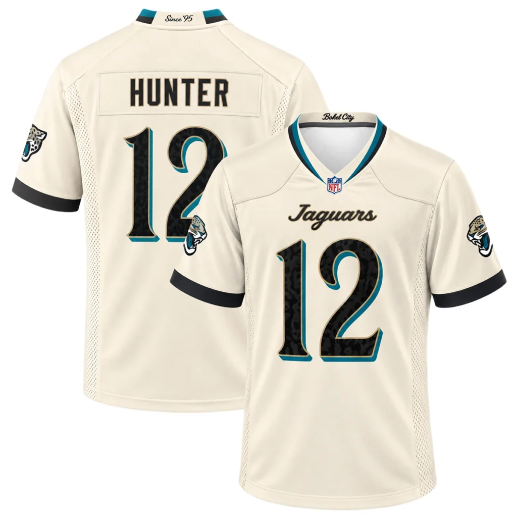 Jacksonville Jaguars Travis Hunter Natural Jersey – Bold 2026 Rivalries Look