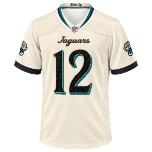 Jacksonville Jaguars Travis Hunter Natural Jersey – Bold 2026 Rivalries Look
