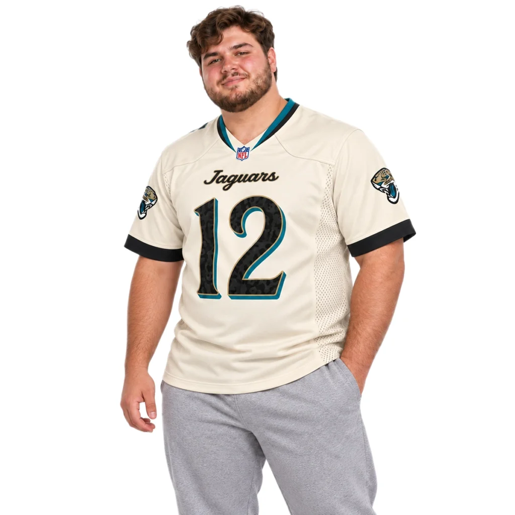 Jacksonville Jaguars Travis Hunter Natural Jersey – Bold 2026 Rivalries Look