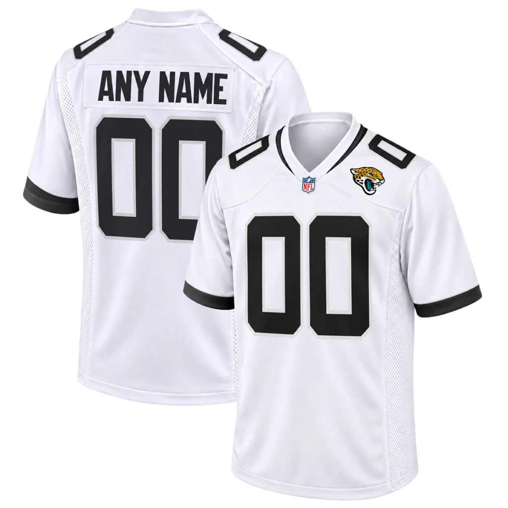 Jacksonville Jaguars White Custom Jersey – Bold Football Fan Look