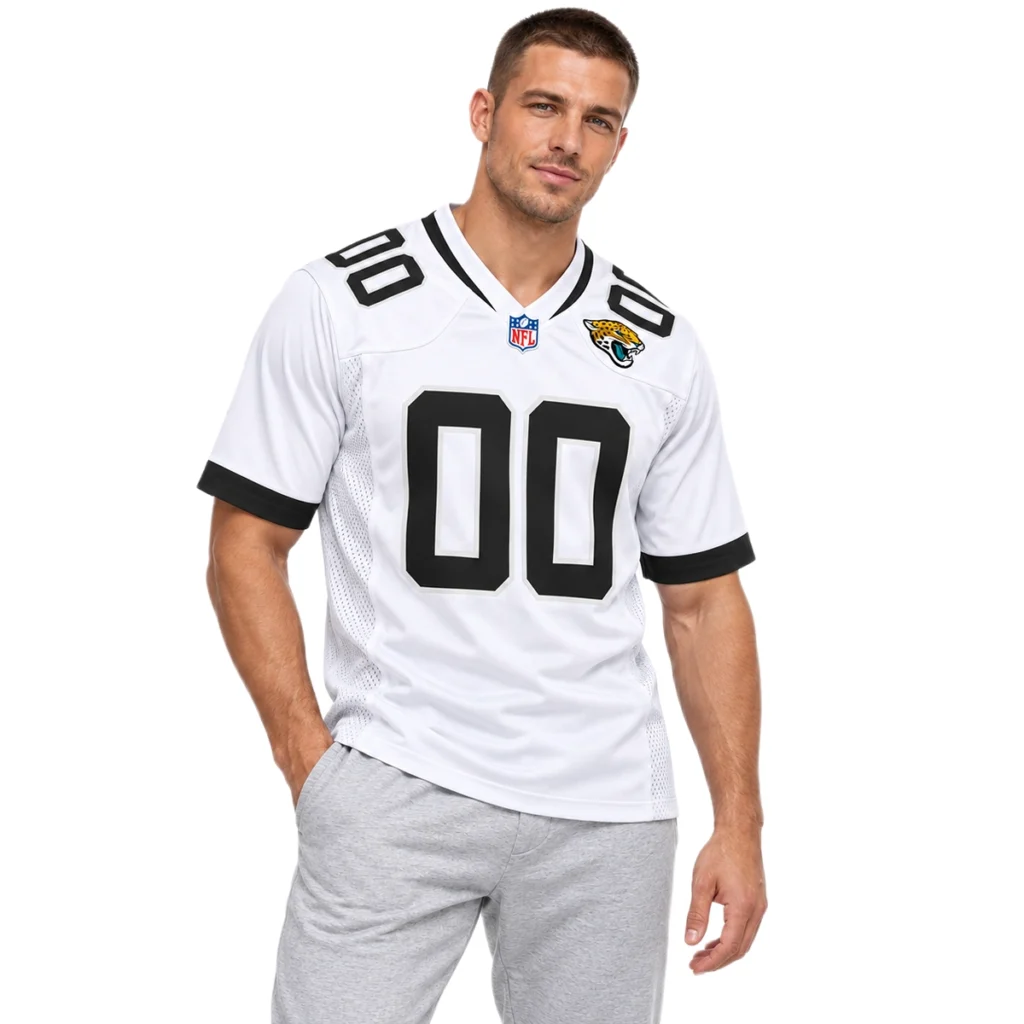 Jacksonville Jaguars White Custom Jersey – Bold Football Fan Look