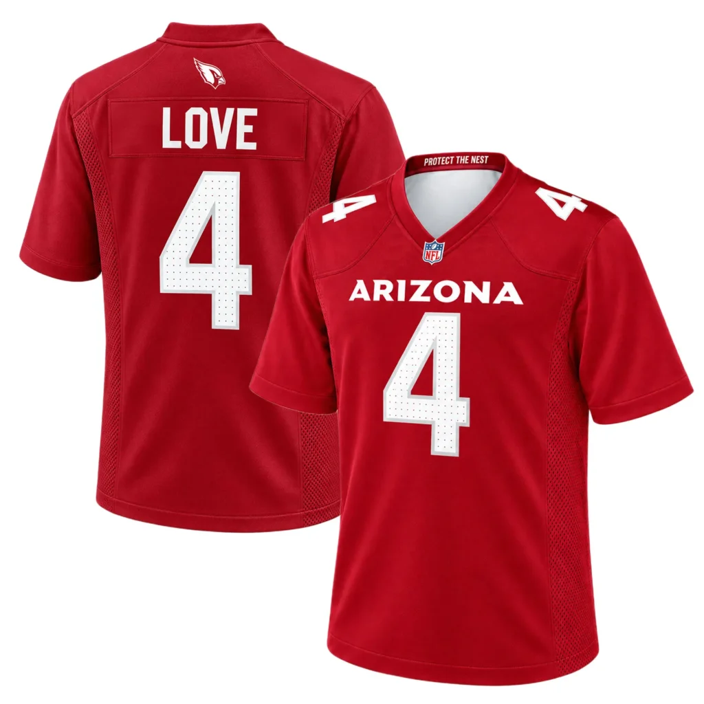 Jeremiyah Love Arizona Cardinals Jersey Bold NFL Apparel