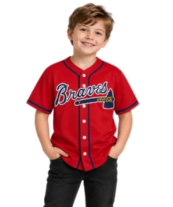 Kid's Chris Sale Braves Jersey Vibrant MLB Baseball