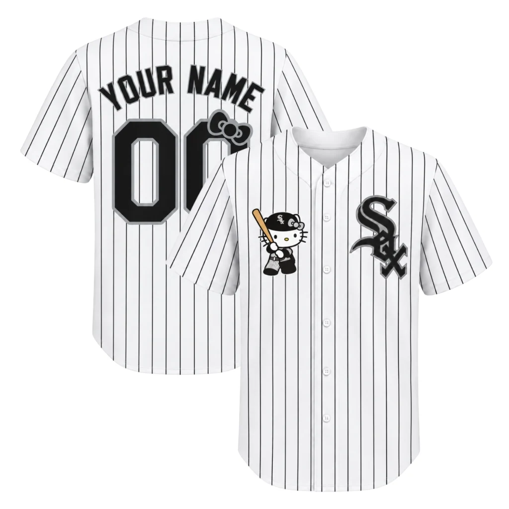 Kids Hello Kitty White Sox Jersey Charming Pinstripe Custom