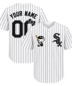 Kids Hello Kitty White Sox Jersey Charming Pinstripe Custom