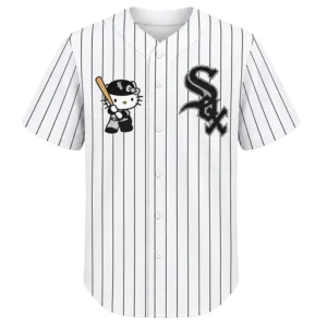 Kids Hello Kitty White Sox Jersey Charming Pinstripe Custom