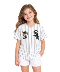 Kids Hello Kitty White Sox Jersey Charming Pinstripe Custom