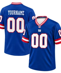 Kid's NY Giants Throwback Jersey 2026 Personalized Bold Name & Number