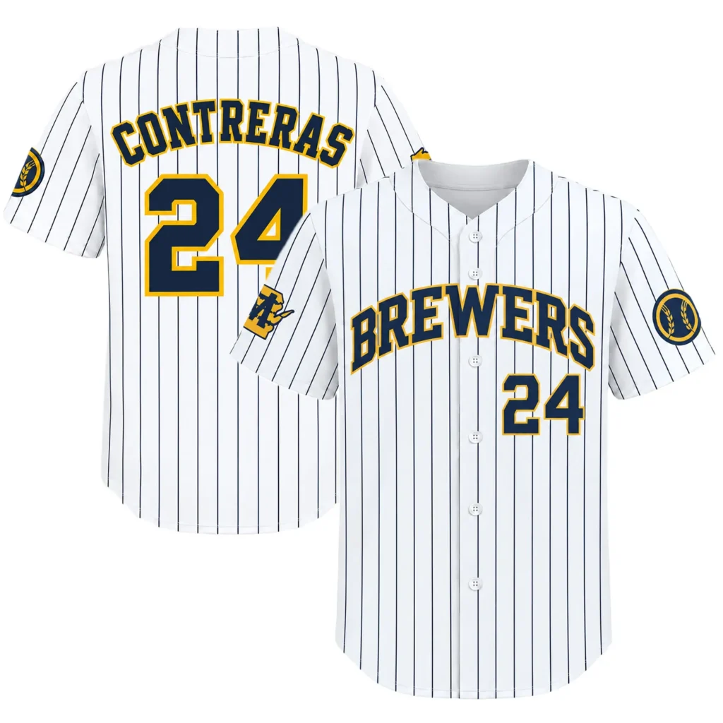 Kid's William Contreras Player Jersey Powerful Brewers Style