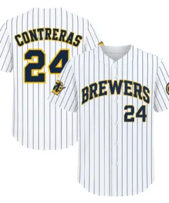 Kid's William Contreras Player Jersey Powerful Brewers Style