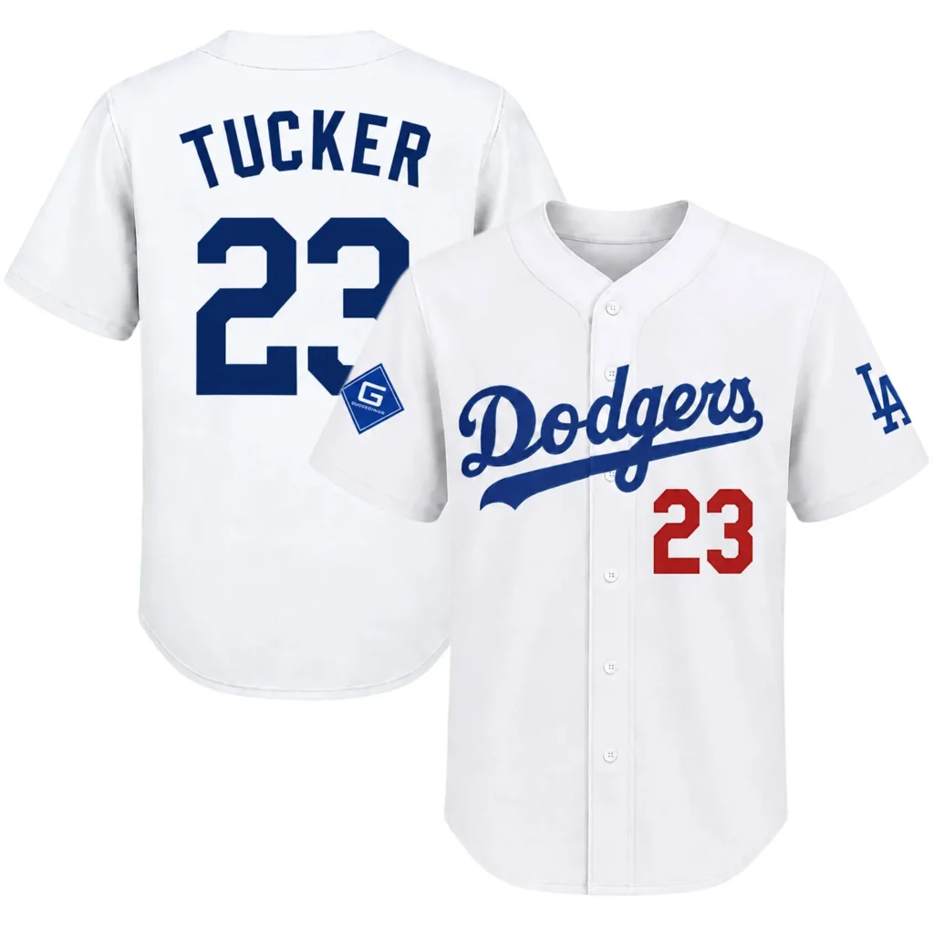 Kyle Tucker Dodgers White Jersey 2026 Vibrant Style
