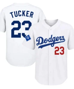 Kyle Tucker Dodgers White Jersey 2026 Vibrant Style