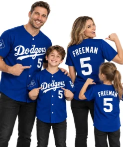 LA Dodgers Freddie Freeman Jersey Youth Dynamic Blue Style