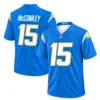 Ladd McConkey Los Angeles Chargers Jersey front and back in powder blue