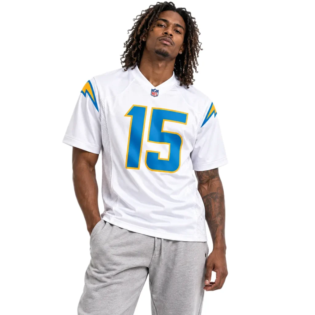 Ladd McConkey White Jersey Dynamic Chargers Away Style
