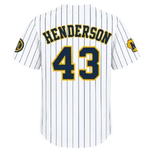 Logan Henderson Brewers Home White Jersey 2026 Bold Name & Number