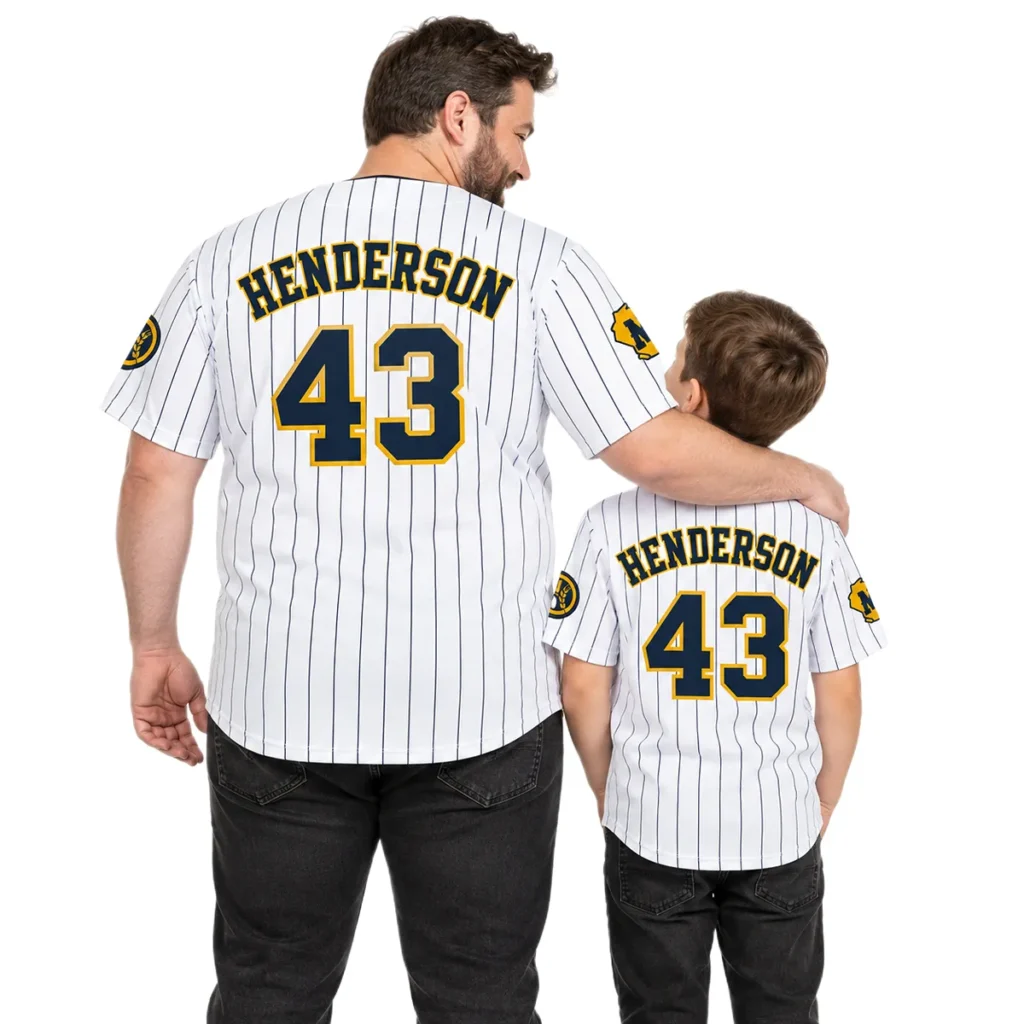 Logan Henderson Brewers Home White Jersey 2026 Bold Name & Number