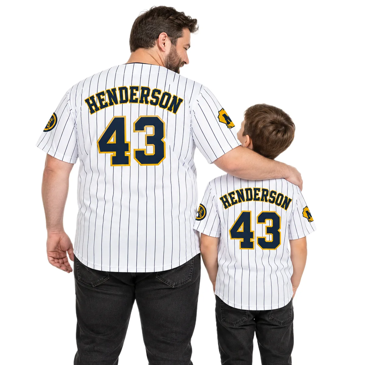 Logan Henderson Brewers Home White Jersey 2026 Bold Name & Number