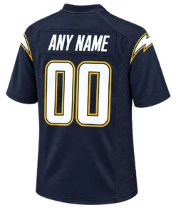 Super Chargers Custom Jersey back with ANY NAME and white number 00