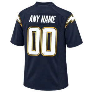 Super Chargers Custom Jersey back with ANY NAME and white number 00