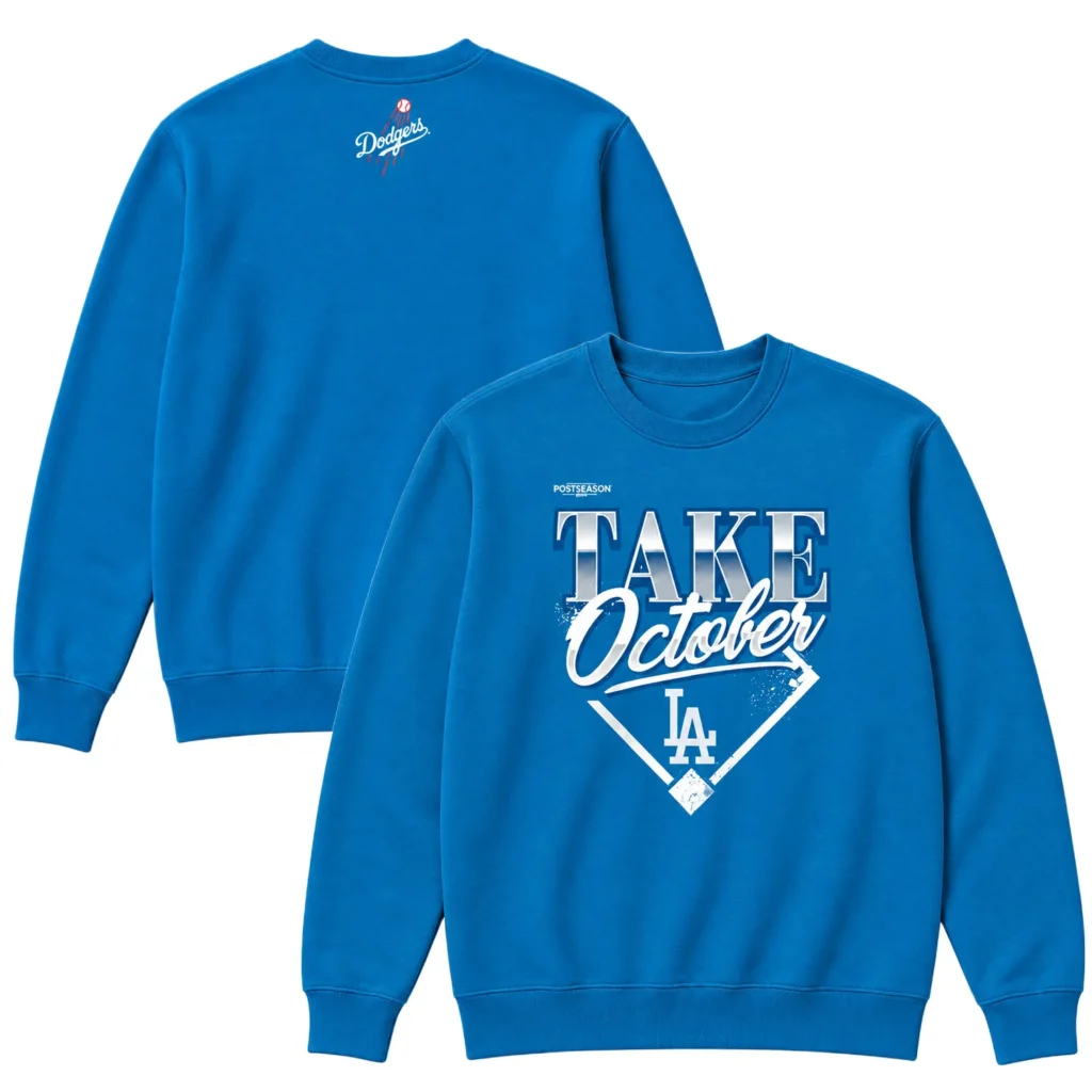 Los Angeles Dodgers 2026 Blue Champions Sweatshirt – Epic Division Series Distressed Locker Room Take October