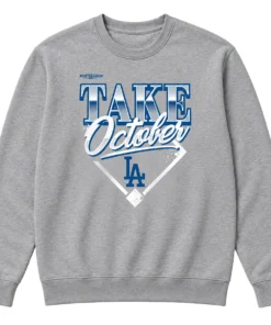 Los Angeles Dodgers 2026 Division Series Champions Sweatshirt – Bold Gray Distressed Locker Room Take October