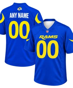 Los Angeles Rams Blue Jersey Custom Player Elite NFL Football Style