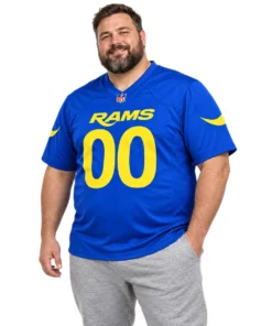 Los Angeles Rams Blue Jersey Custom Player Elite NFL Football Style