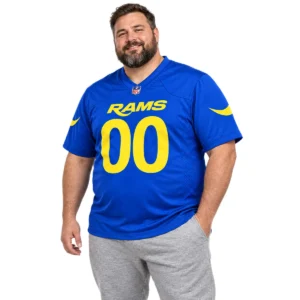 Los Angeles Rams Blue Jersey Custom Player Elite NFL Football Style