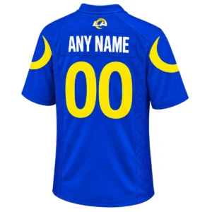 Los Angeles Rams Blue Jersey Custom Player Elite NFL Football Style
