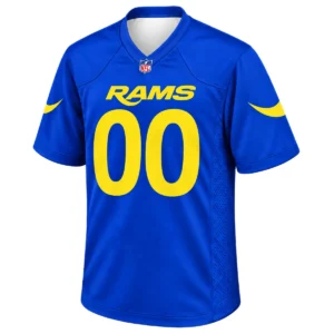 Los Angeles Rams Blue Jersey Custom Player Elite NFL Football Style
