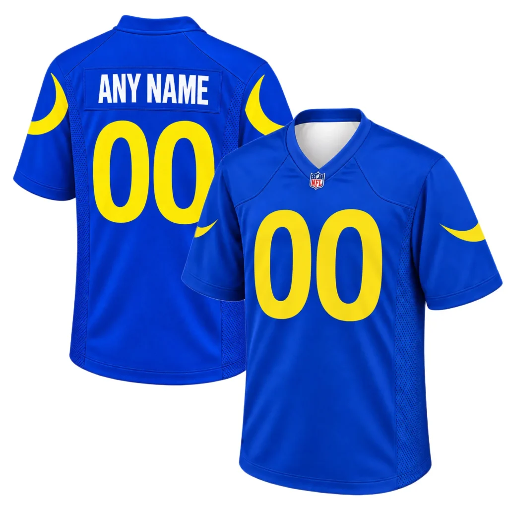 Los Angeles Rams Home Jersey Custom Player Vibrant Game Day Style