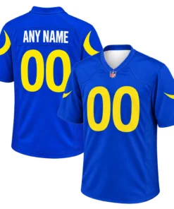 Los Angeles Rams Home Jersey Custom Player Vibrant Game Day Style