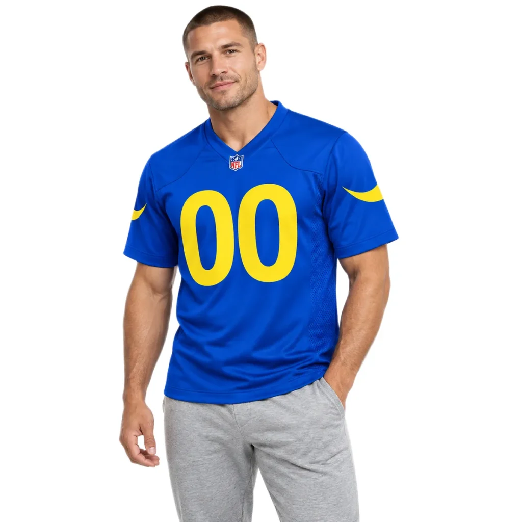 Los Angeles Rams Home Jersey Custom Player Vibrant Game Day Style