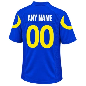Los Angeles Rams Home Jersey Custom Player Vibrant Game Day Style