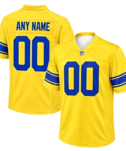 Los Angeles Rams Yellow Jersey 2026 Custom Player Bold NFL Style
