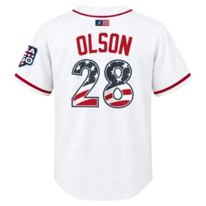 Matt Olson Atlanta Braves Jersey Dynamic fourth of july baseball