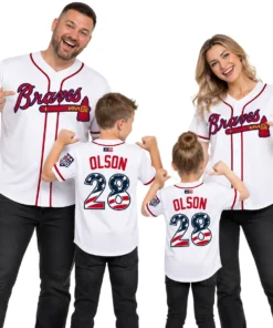 Matt Olson Atlanta Braves Jersey Dynamic fourth of july baseball