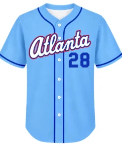Matt Olson Braves Blue Jersey Elite MBB baseball
