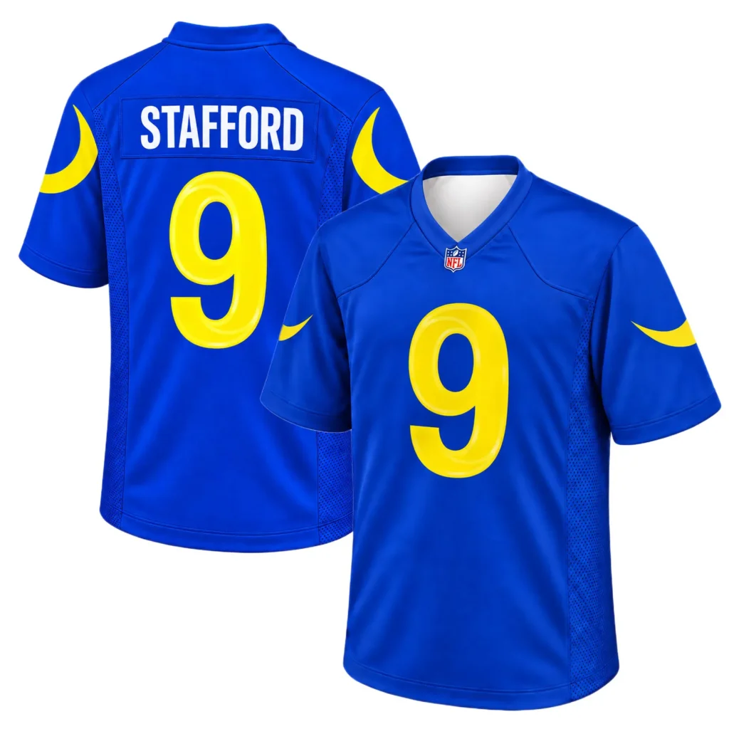 Matthew Stafford Los Angeles Rams Jersey Vibrant NFL Game Day Football