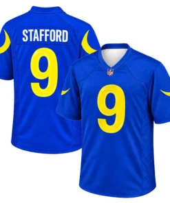 Matthew Stafford Los Angeles Rams Jersey Vibrant NFL Game Day Football