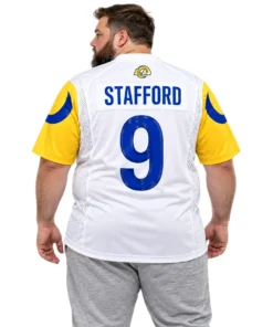 Matthew Stafford Los Angeles Rams White Jersey Vibrant Alternate Game Day