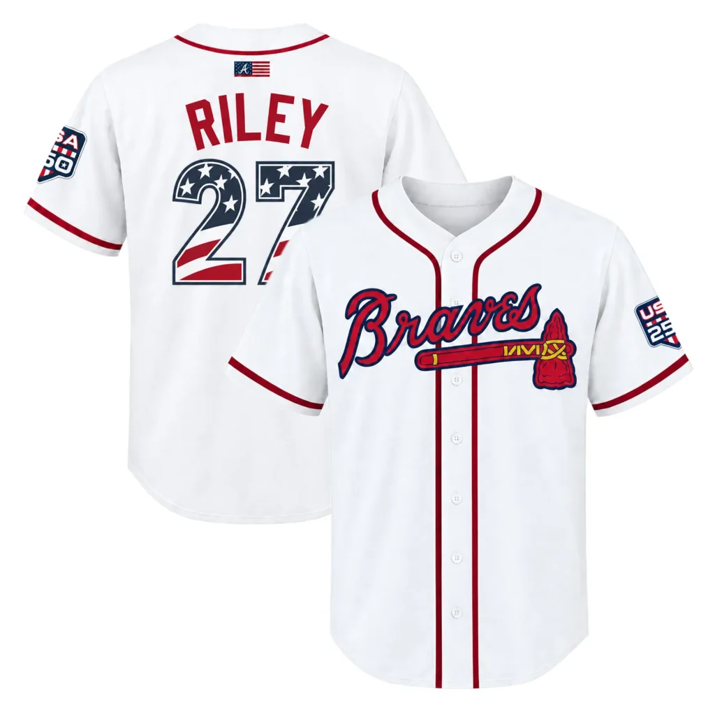 Men's Austin Riley Atlanta Braves Home Jersey Bold MLB Wear