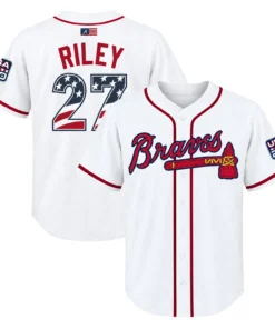 Men's Austin Riley Atlanta Braves Home Jersey Bold MLB Wear