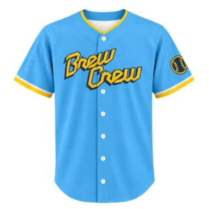 Men's Christian Yelich Brewers Blue Jersey Elite Fan Gear