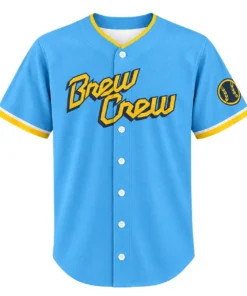 Men's Christian Yelich Brewers Blue Jersey Elite Fan Gear
