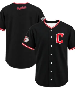 Men's Cleveland Guardians Black Replica Jersey Limited