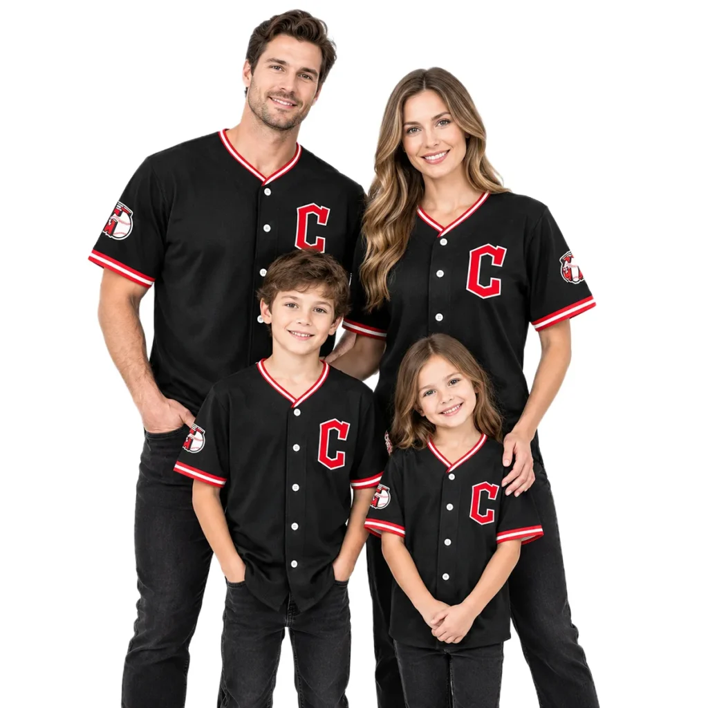Men's Cleveland Guardians Black Replica Jersey Limited